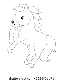 awesome horse coloring book for kids