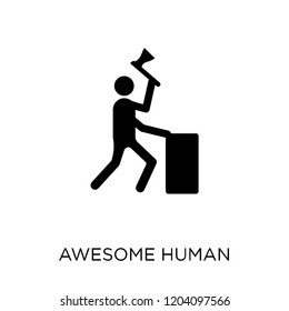 awesome human icon. awesome human symbol design from Feelings collection. Simple element vector illustration on white background.