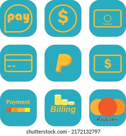 Impresionante método de pago de colecciones de iconos