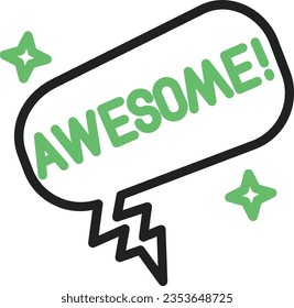 Awesome Icon image. Suitable for mobile application.