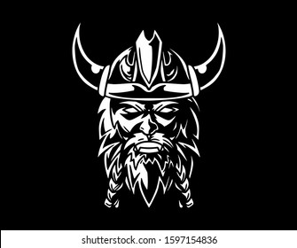 awesome illustration viking logo esport mascot