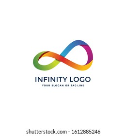 Awesome infinity logo design vector template