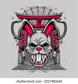 awesome japanese illustration theme for tshirt design
