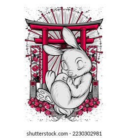 awesome japanese illustration for tshirt design