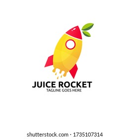 fantastisches Logo für die Saftrakete, Symbol, Element und Vorlage für das Unternehmen