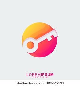 Awesome Key Premium Logo Vector
