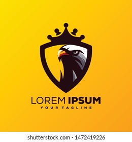 awesome king eagle logo design