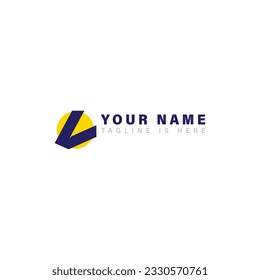 Awesome L or V letter logo