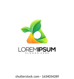 Awesome leaf logo design vector premium