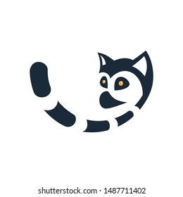 Awesome Lemur simple  illustration design