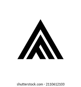 Awesome Letter Af Monogram Triangle Logo Stock Vector (Royalty Free ...