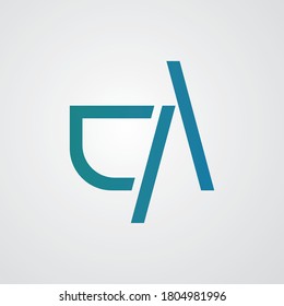 Awesome Letter C & A logo vector design