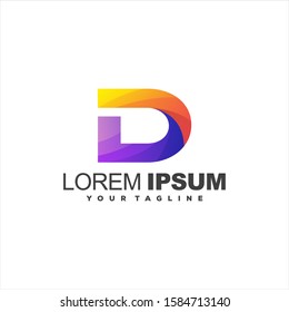 awesome letter d logo design