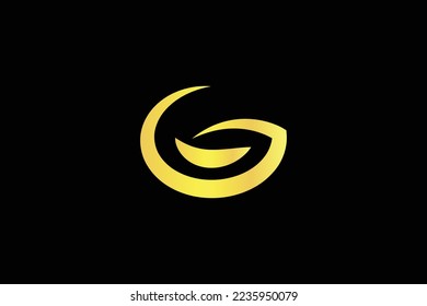 Awesome Letter G Leaf Logo Design Template. Golden G Letter Logo Template