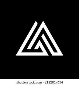 Awesome Letter GP logo template.