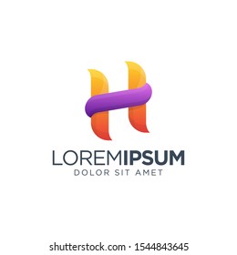 Awesome Letter H Logo Vector Illustration