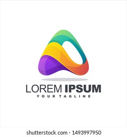 awesome letter a logo design