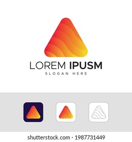 Impresionante vector de diseño de logotipo de letra A