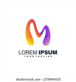 awesome letter M logo design