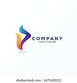 awesome letter p logo design