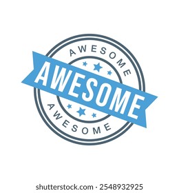 Awesome Letter Rubber Stamp Template