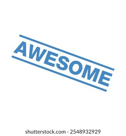 Awesome Letter Rubber Stamp Template