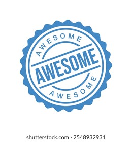 Awesome Letter Rubber Stamp Template