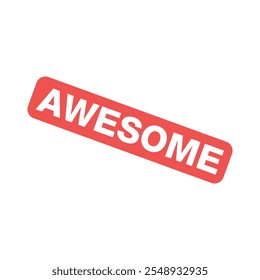 Awesome Letter Rubber Stamp Template