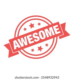 Awesome Letter Rubber Stamp Template