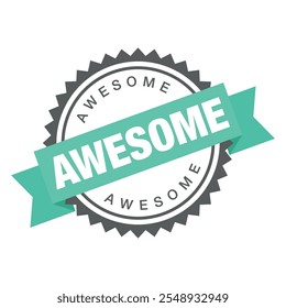 Awesome Letter Rubber Stamp Template