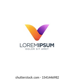 Awesome Letter V Logo Template