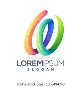 awesome letter w logo template