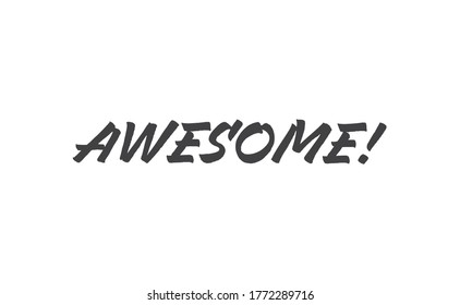 Impresionante texto con letras, tipo de estilo dibujado a mano. Diseño de caligrafía.