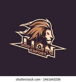 Awesome lion illustration design vector