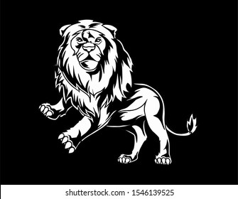 Awesome lion logo mascot vector illustration