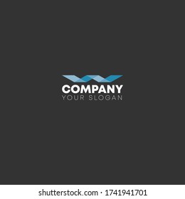awesome logo design with blue colour