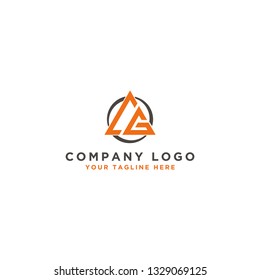 awesome logo design, elegant, trendy, artistic, black and white based on the alphabet logo the initial icon CG. - Vector
