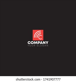 awesome logo design with red background