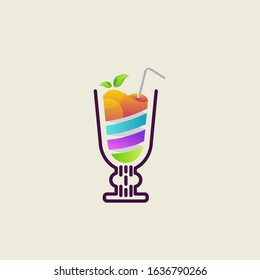 awesome logo fresh juice end elegant