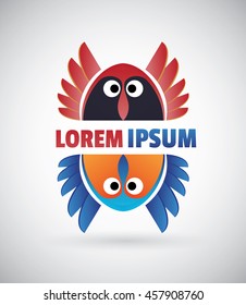Awesome logo rare animals. Excellent choice for a corporate style toy company. Brand protection of animals. Sign of the pet store. Icon for mobile applications.