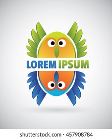 Awesome logo rare animals. Excellent choice for a corporate style toy company. Brand protection of animals. Sign of the pet store. Icon for mobile applications.