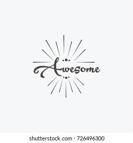 Awesome Logo Vector Template Design