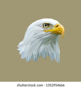 Awesome Low Poly Art Eagle