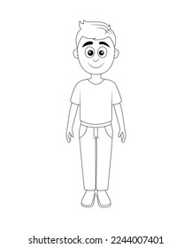 Awesome man coloring page for kids