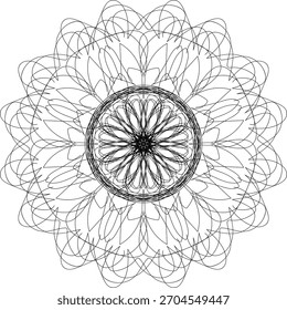 Un impresionante arte de diseño de mandala