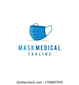 Awesome Mask Medical Face Logotype Design Concept Vector