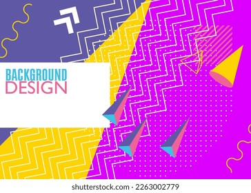 Awesome minimal geometrical graphic retro theme cover. Vintage geometric elements. Abstract shapes template for poster, banner design.