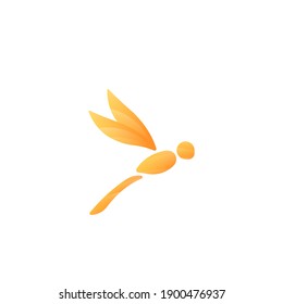 awesome minimalist dragonfly logo design