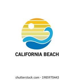 awesome modern logo design for beach brand identity
