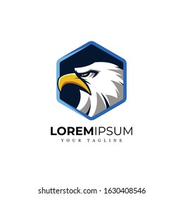 AWESOME MODERN MASCOT EAGLE LOGO VECTOR